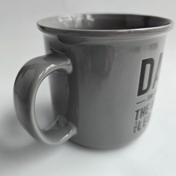 Dad The Man The Myth The Legend Grey Ceramic Coffee Mug 18 Oz By MRKT Finds - Picture 13 of 16